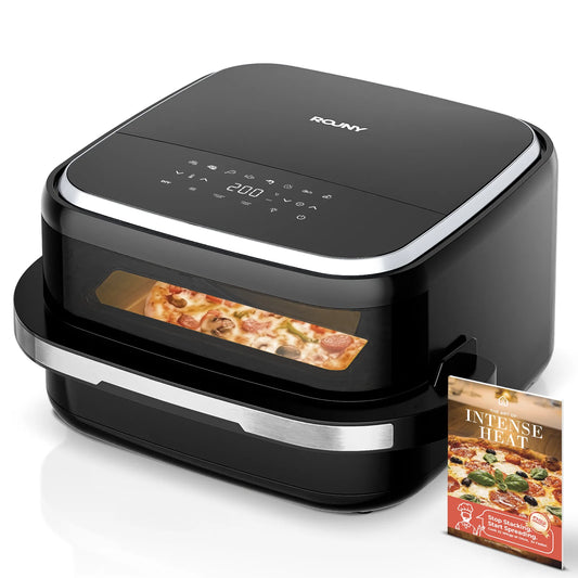 11-in-1 Square Modern Pizza Oven Air Fryer with View Window 2200W Touch Screen Household Use for Pizza Fries & Nuggets - MERGE.DAY.1.FREESTYLE