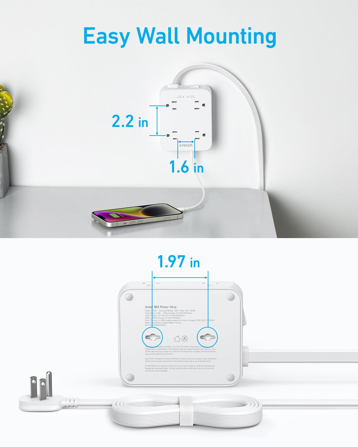 Anker <b>341</b> USB Power Strip - MERGE.DAY.1.FREESTYLE