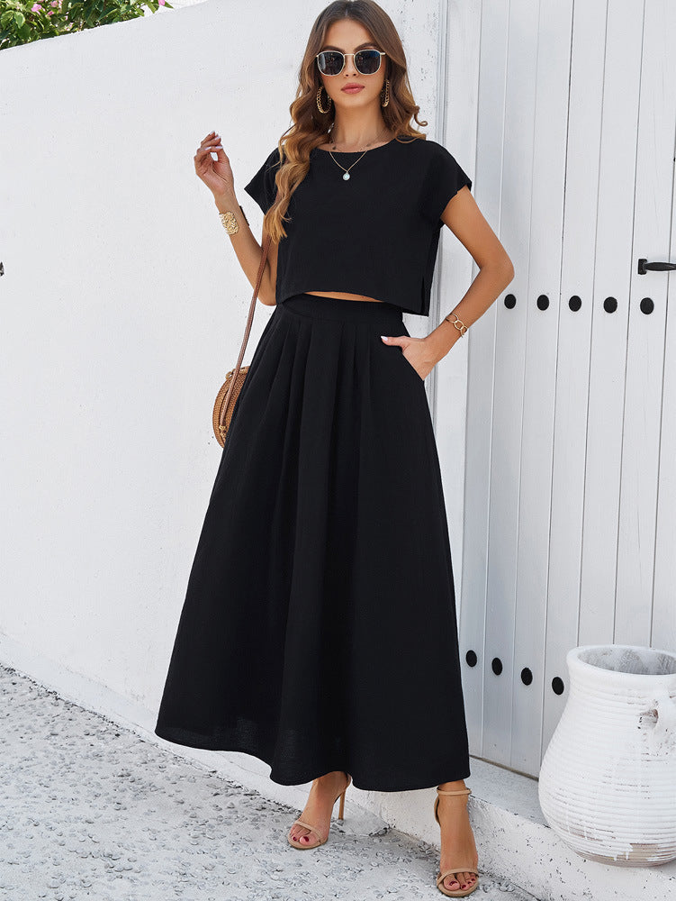 Casual solid color vest dress - MERGE.DAY.1.FREESTYLE