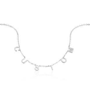 Personalized 26 English letter name necklace clavicle chain - MERGE.DAY.1.FREESTYLE