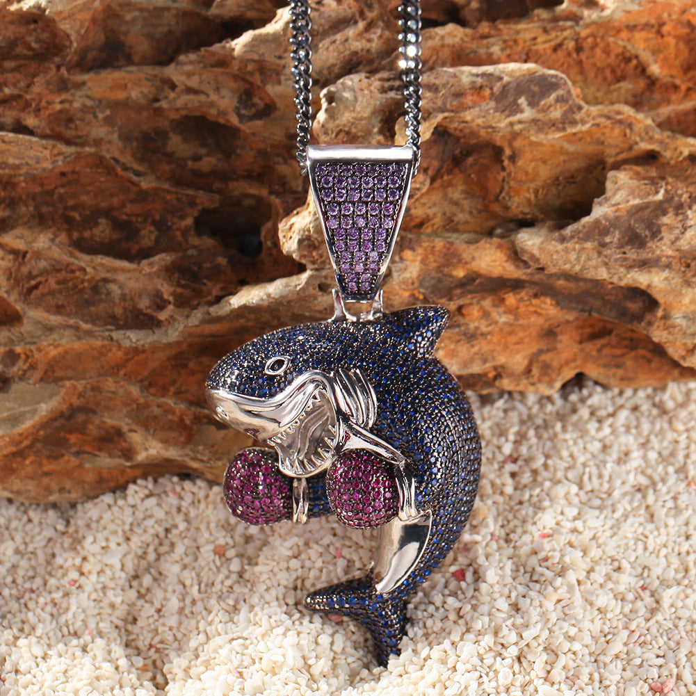 Boxing Shark Necklace Versatile Personality Hip Hop Cuban Chain - MERGE.DAY.1.FREESTYLE