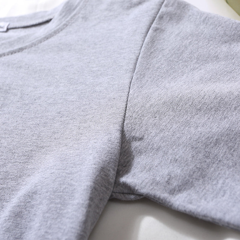 Loose solid color versatile short student T-shirt - MERGE.DAY.1.FREESTYLE