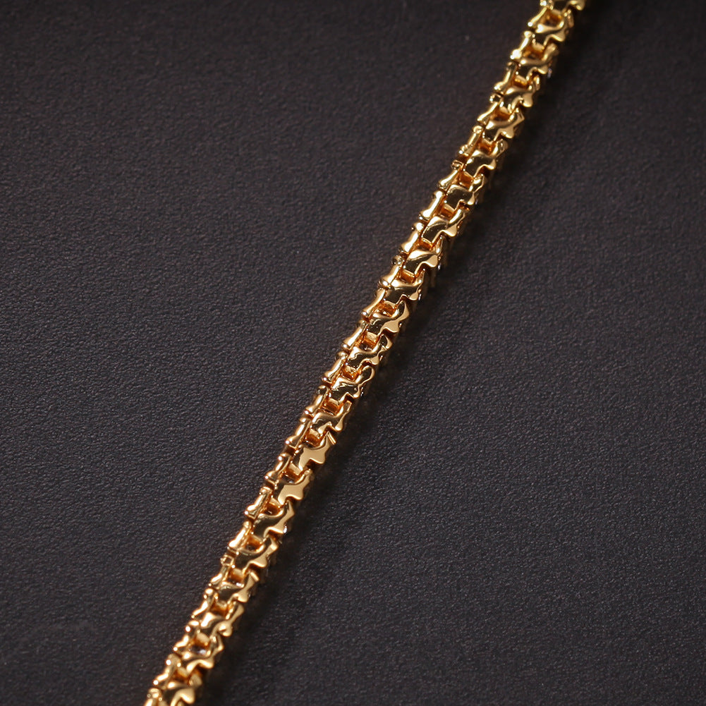 Hip-Hop Zircon Tennis Bracelet - MERGE.DAY.1.FREESTYLE