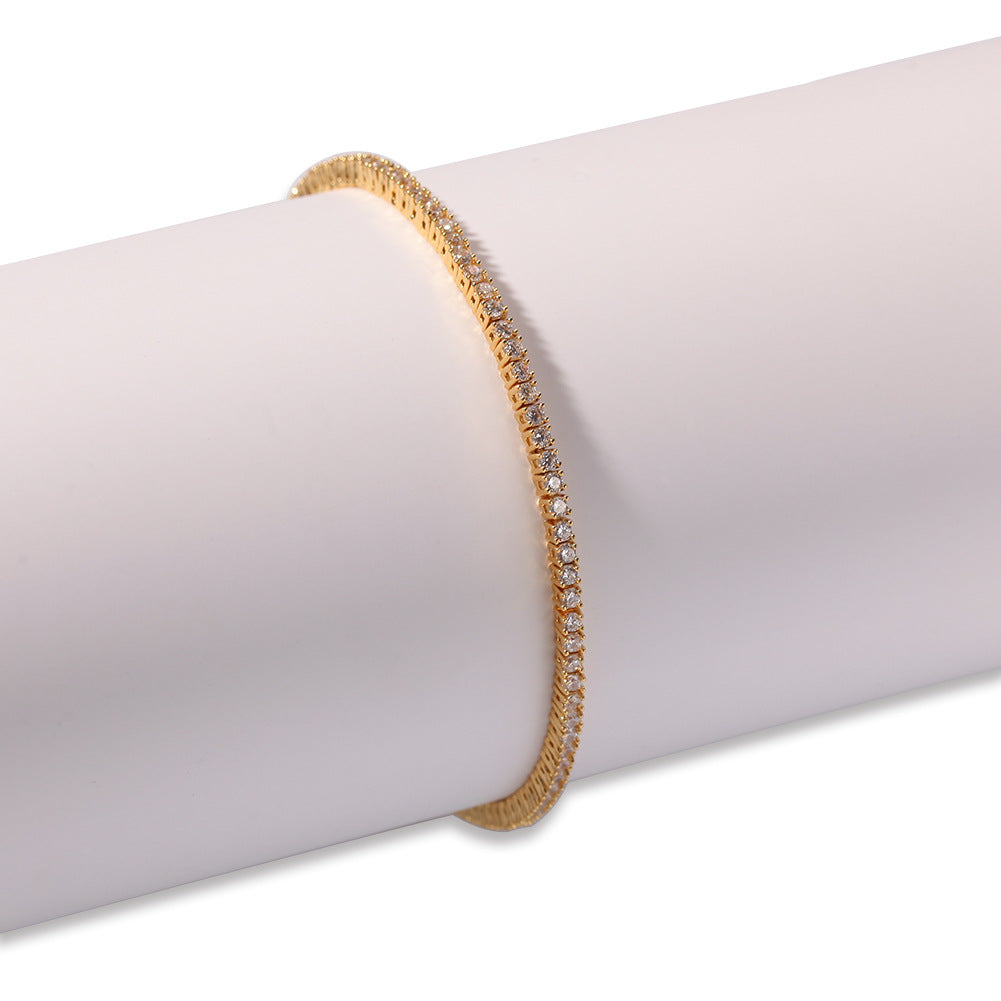 Hip-Hop Zircon Tennis Bracelet - MERGE.DAY.1.FREESTYLE