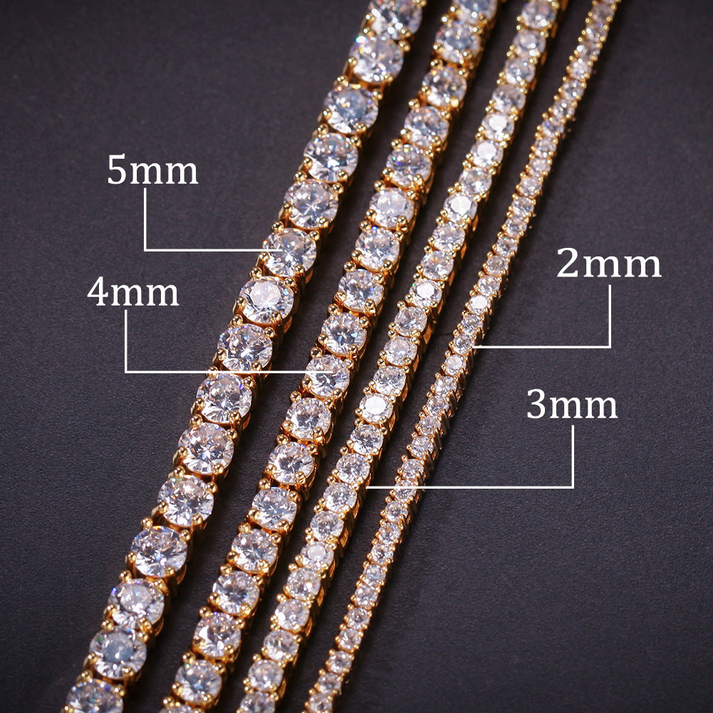 Hip-Hop Zircon Tennis Bracelet - MERGE.DAY.1.FREESTYLE