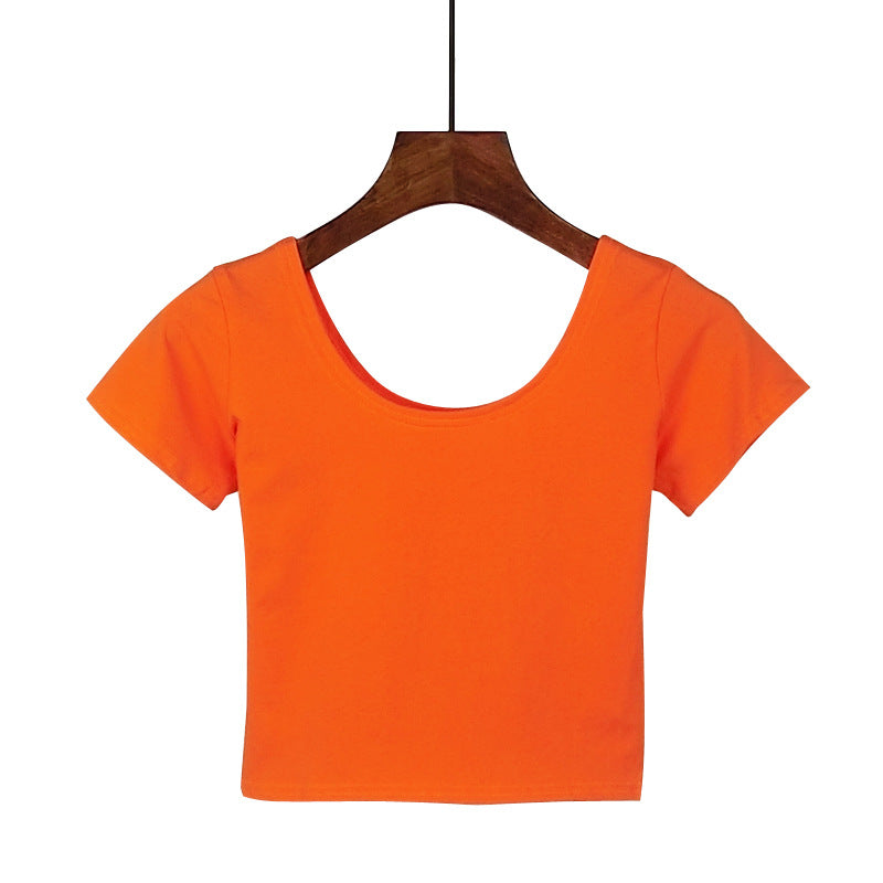 Tight navel-baring short-sleeved women's T-shirt - MERGE.DAY.1.FREESTYLE