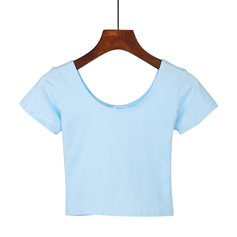 Tight navel-baring short-sleeved women's T-shirt - MERGE.DAY.1.FREESTYLE