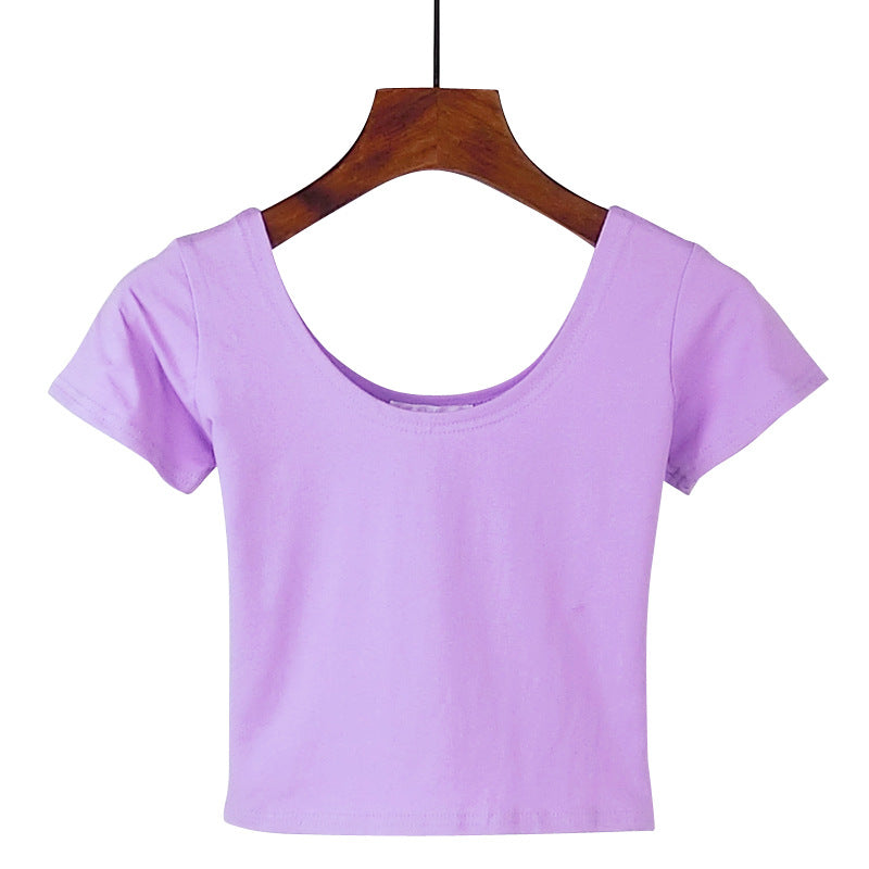Tight navel-baring short-sleeved women's T-shirt - MERGE.DAY.1.FREESTYLE