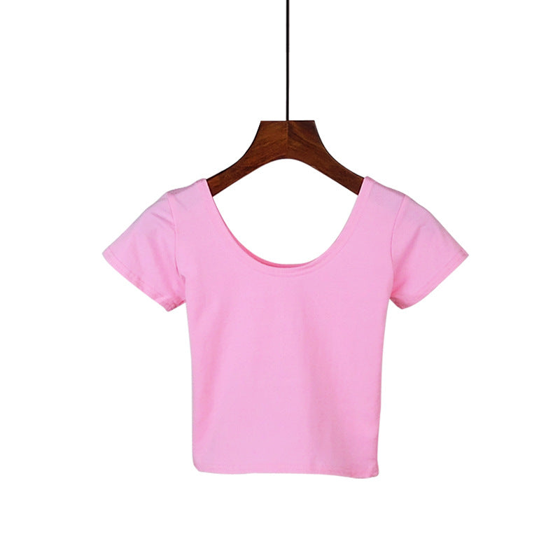 Tight navel-baring short-sleeved women's T-shirt - MERGE.DAY.1.FREESTYLE