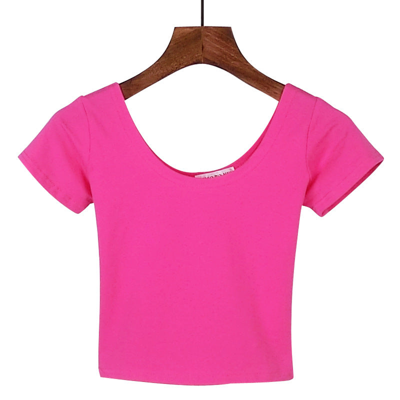 Tight navel-baring short-sleeved women's T-shirt - MERGE.DAY.1.FREESTYLE