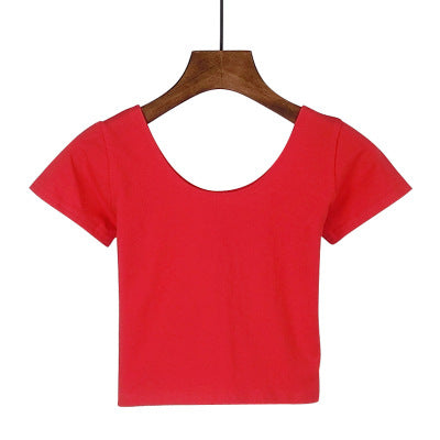 Tight navel-baring short-sleeved women's T-shirt - MERGE.DAY.1.FREESTYLE