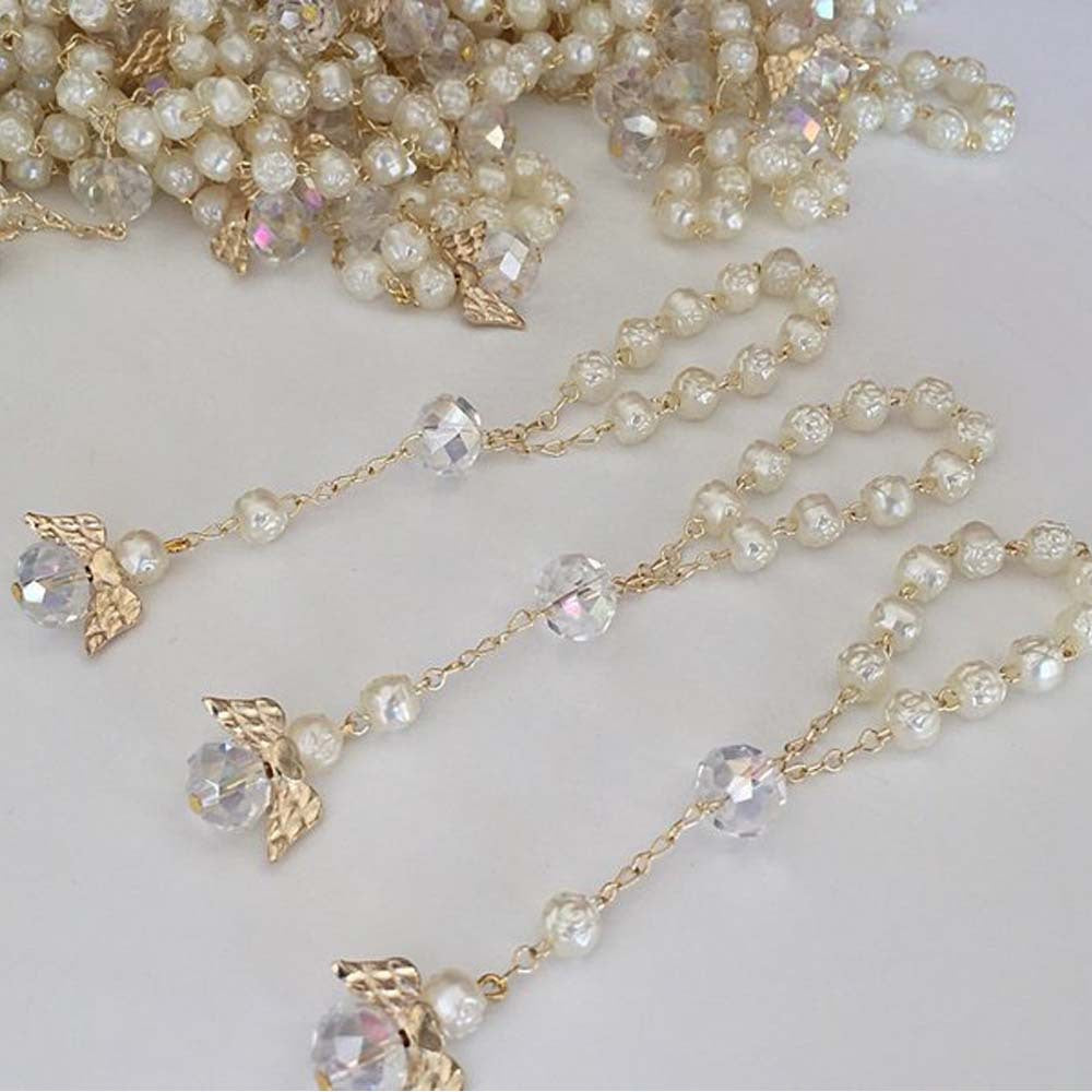 rosary love angel wings bracelet - MERGE.DAY.1.FREESTYLE