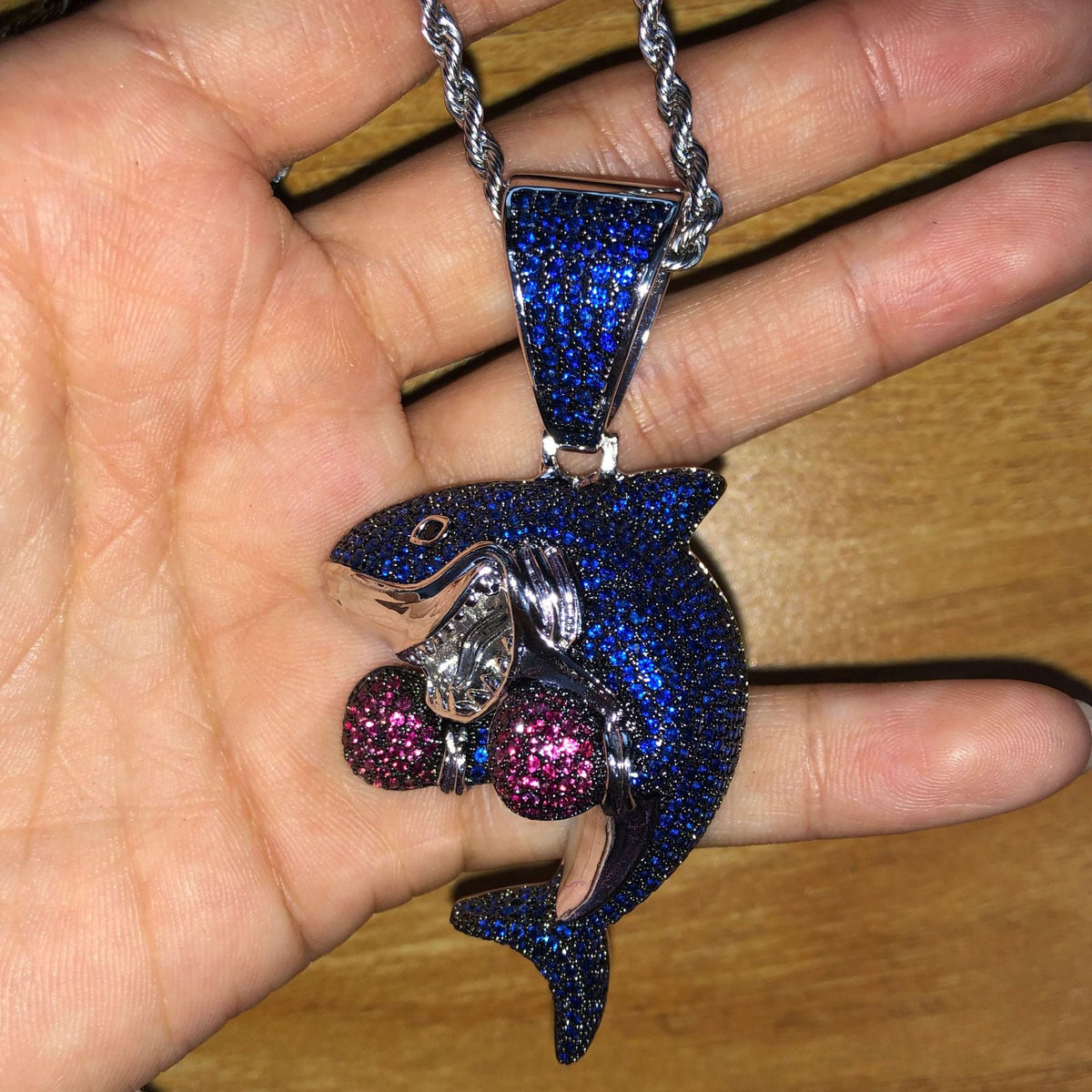 Boxing Shark Necklace Versatile Personality Hip Hop Cuban Chain - MERGE.DAY.1.FREESTYLE