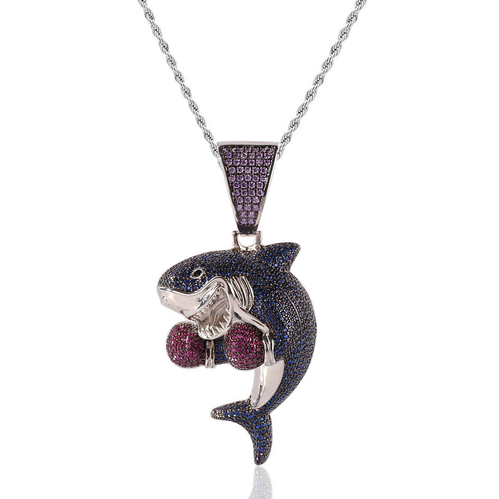 Boxing Shark Necklace Versatile Personality Hip Hop Cuban Chain - MERGE.DAY.1.FREESTYLE