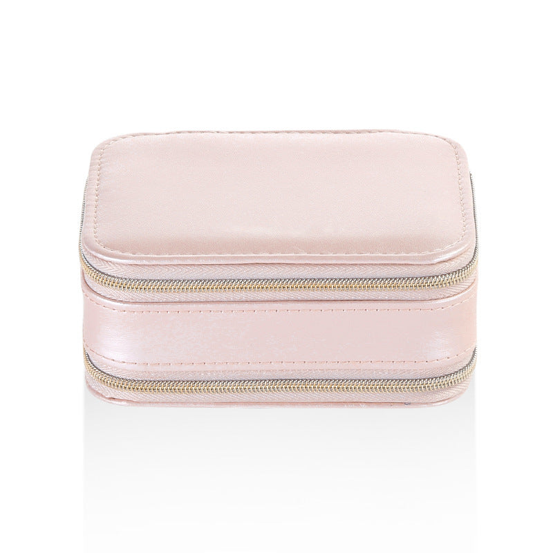 Double zipper mirror convenient jewelry box - MERGE.DAY.1.FREESTYLE