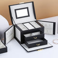 PU leather dustproof large capacity drawer jewelry box - MERGE.DAY.1.FREESTYLE