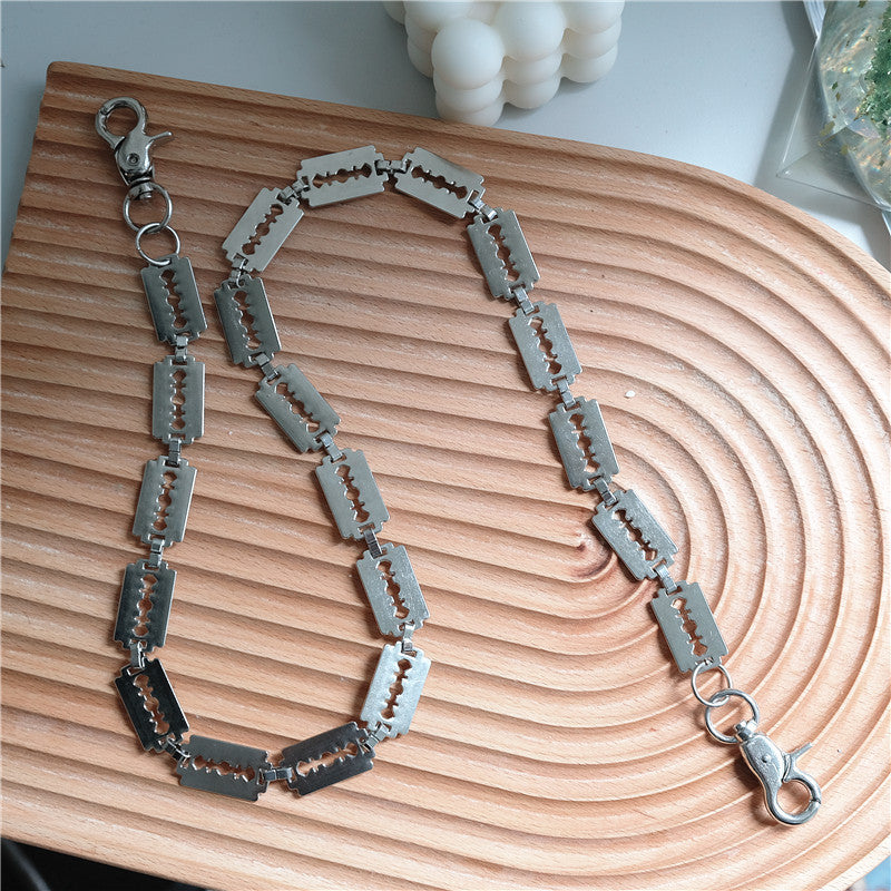 Creative handmade large blade pants chain - MERGE.DAY.1.FREESTYLE