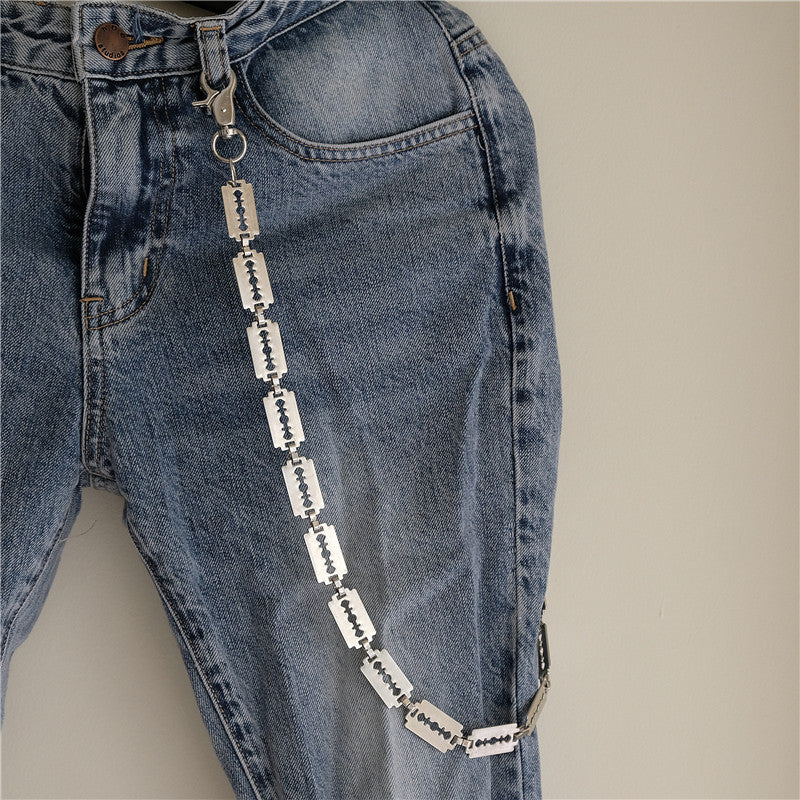 Creative handmade large blade pants chain - MERGE.DAY.1.FREESTYLE