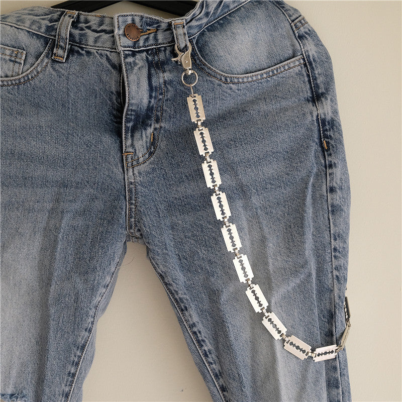 Creative handmade large blade pants chain - MERGE.DAY.1.FREESTYLE