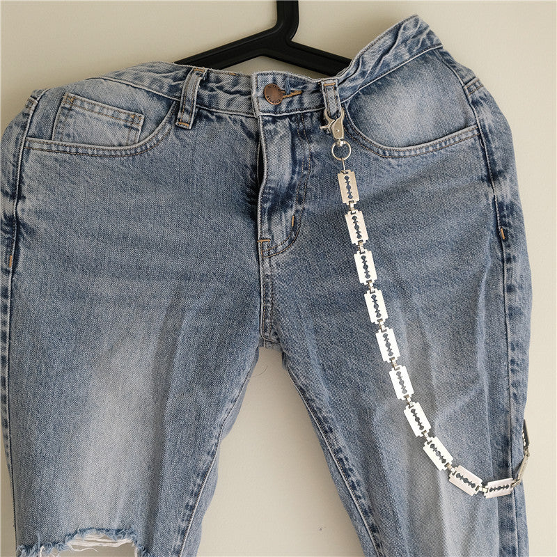 Creative handmade large blade pants chain - MERGE.DAY.1.FREESTYLE