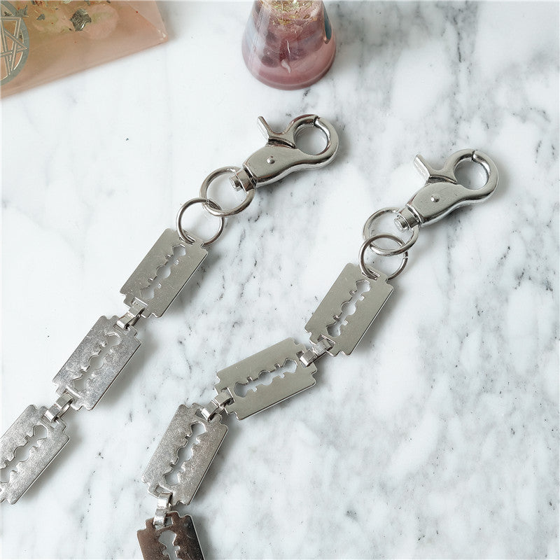 Creative handmade large blade pants chain - MERGE.DAY.1.FREESTYLE