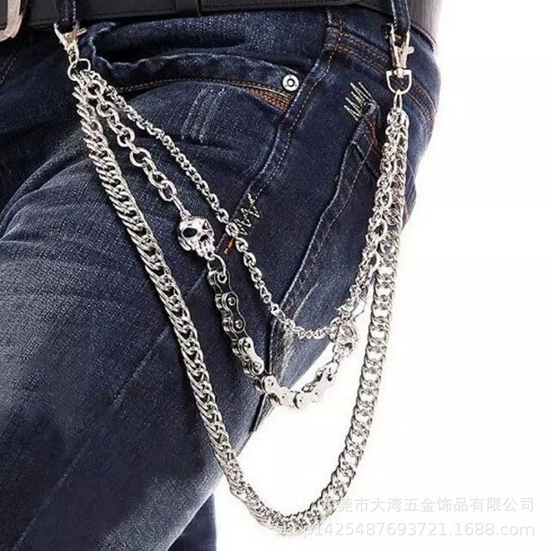 Skull car plate chain hip-hop pants chain - MERGE.DAY.1.FREESTYLE