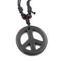 Resin Peace Sign Necklace - MERGE.DAY.1.FREESTYLE
