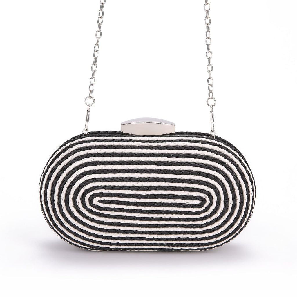 Fashionable oval crossbody woven bags - MERGE.DAY.1.FREESTYLE