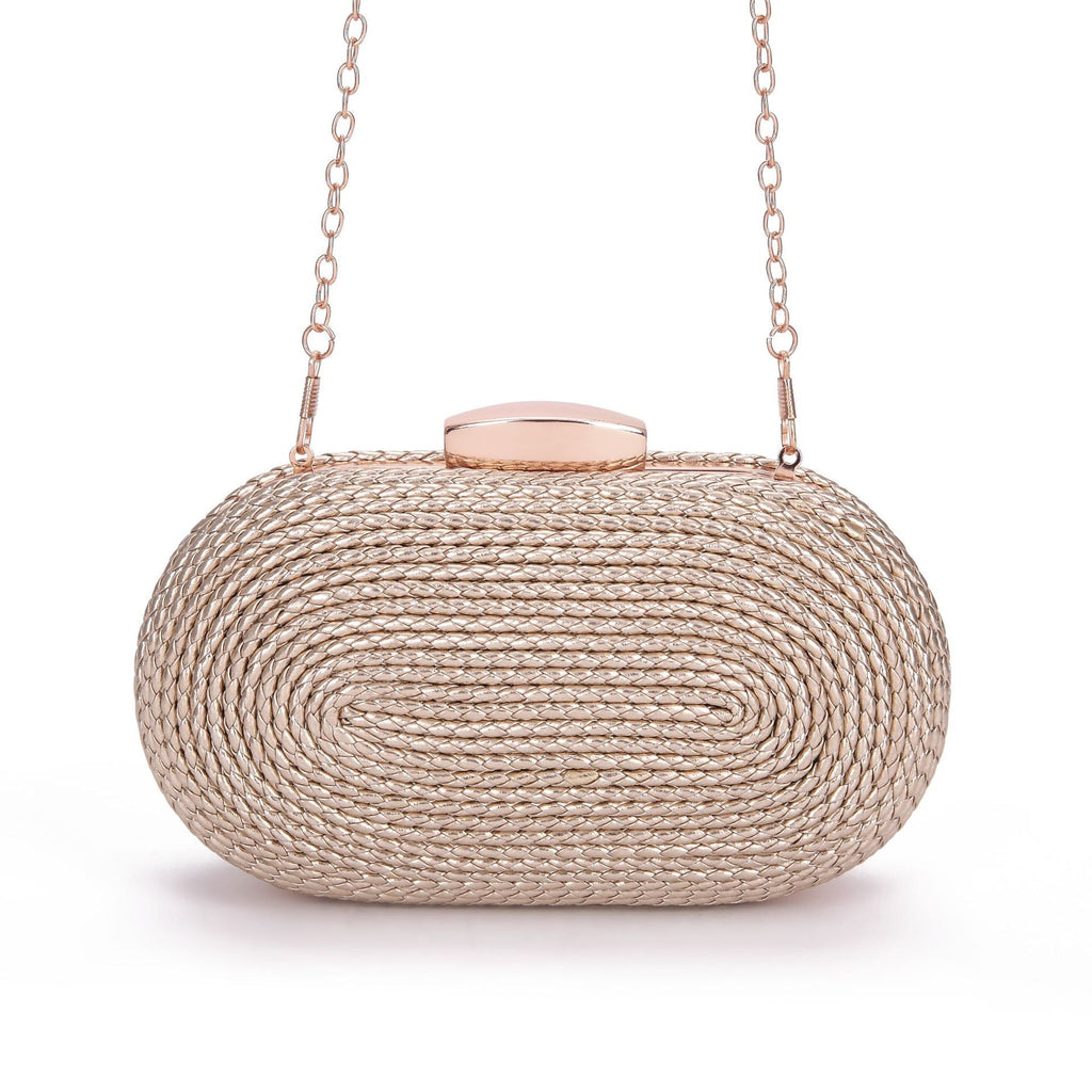 Fashionable oval crossbody woven bags - MERGE.DAY.1.FREESTYLE