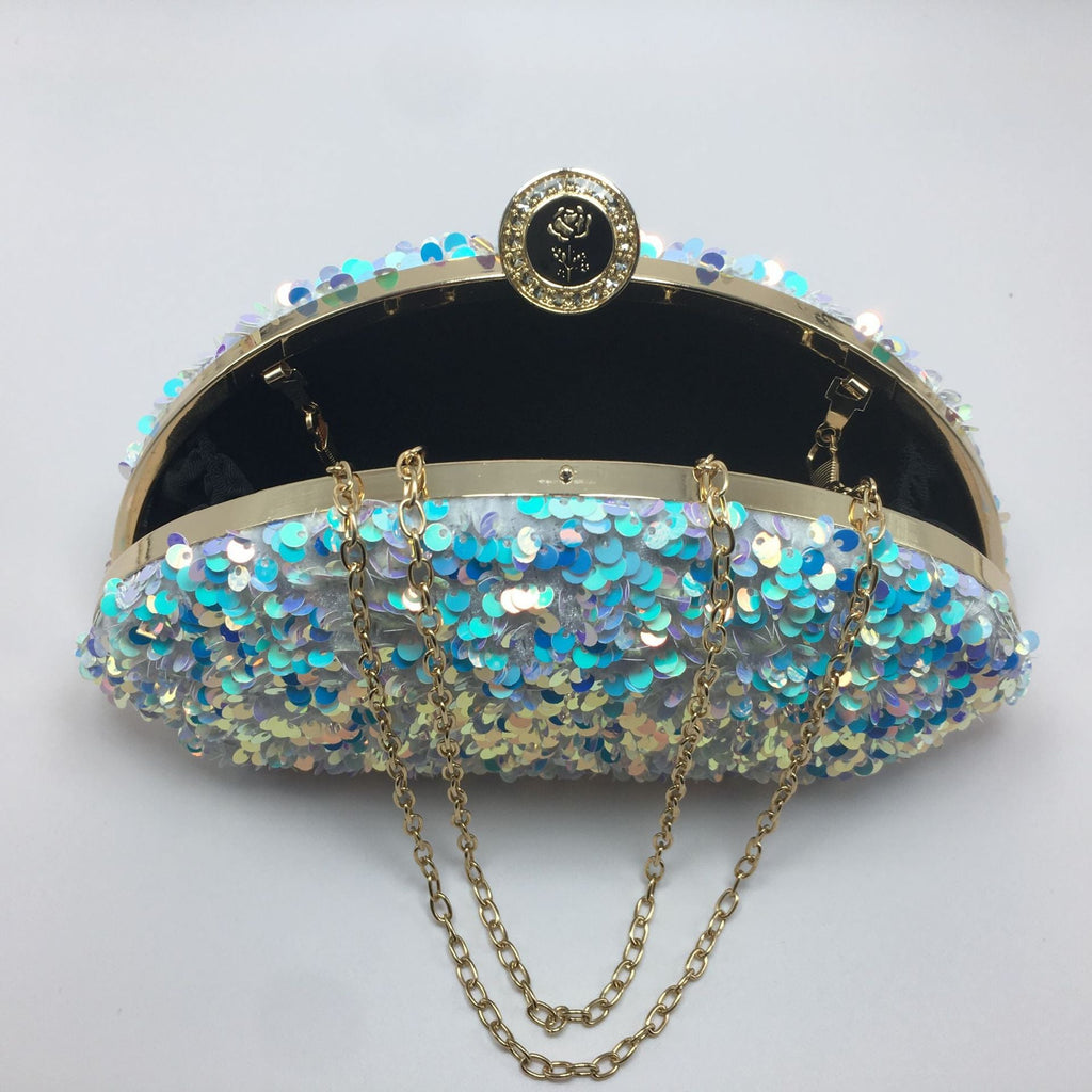 Sequined laser iridescent multi-color fashionable cosmetic bags - MERGE.DAY.1.FREESTYLE