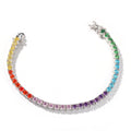 Hip-hop colored zircon tennis bracelets - MERGE.DAY.1.FREESTYLE