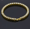 Hip Hop Jewelry Full Rhinestone 5mm Tennis Chain One Row Bracelet - MERGE.DAY.1.FREESTYLE