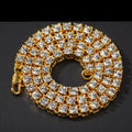 Hip Hop 1 Row Alloy Tennis Chain Necklace - MERGE.DAY.1.FREESTYLE