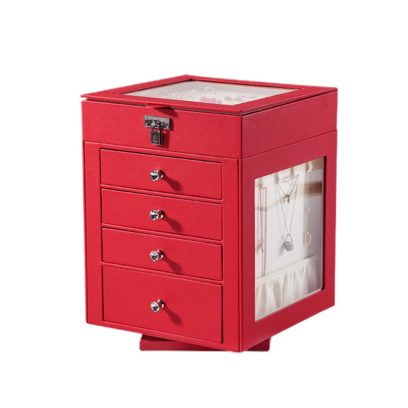 Five-layer detachable transparent rotating drawer jewelry armoire - MERGE.DAY.1.FREESTYLE