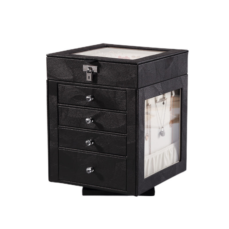 Five-layer detachable transparent rotating drawer jewelry armoire - MERGE.DAY.1.FREESTYLE