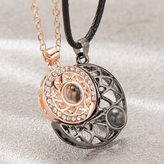 100 Languages Sun and Moon Projection Necklace - MERGE.DAY.1.FREESTYLE