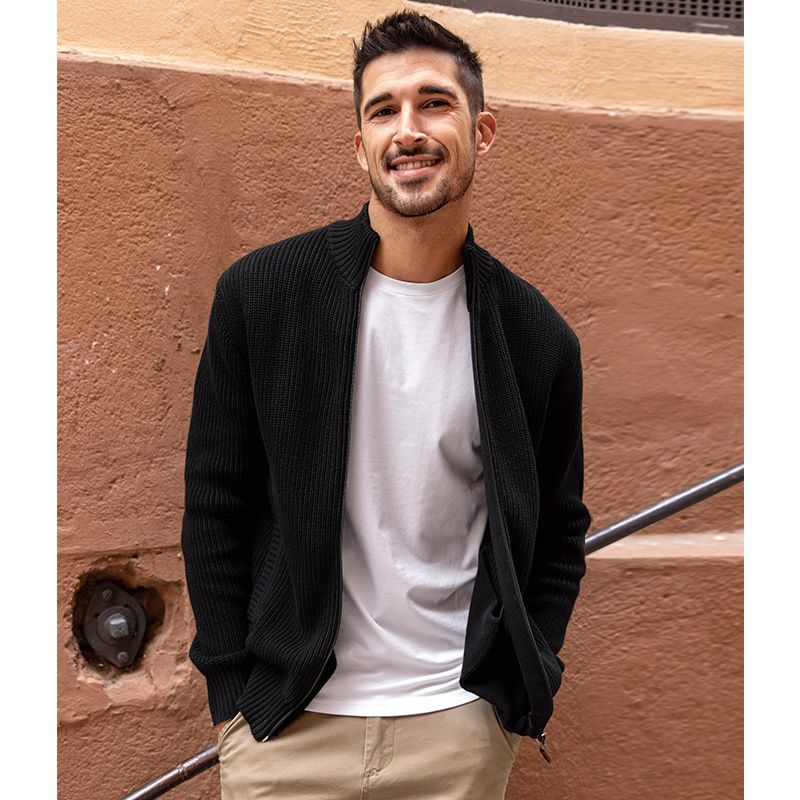 2024 half-high collar zipper sweater - MERGE.DAY.1.FREESTYLE
