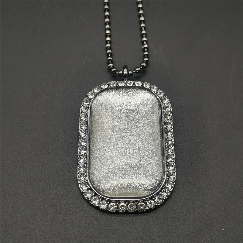 Vintage Photo Memory Rectangular Photo Frame Pendant - MERGE.DAY.1.FREESTYLE
