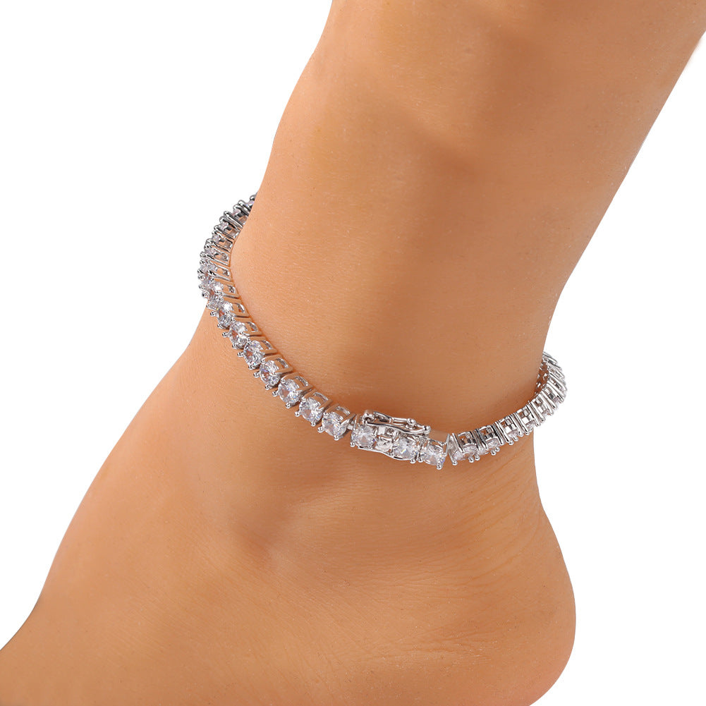 3mm4mm Tennis Chain Diamond Hip Hop One Row Bracelet - MERGE.DAY.1.FREESTYLE