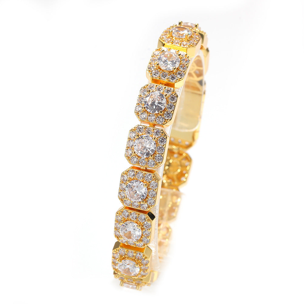 Hip-hop micro-inlaid zircon 12.5mm rock candy bracelet - MERGE.DAY.1.FREESTYLE