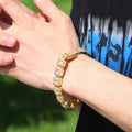 Hip-hop micro-inlaid zircon 12.5mm rock candy bracelet - MERGE.DAY.1.FREESTYLE