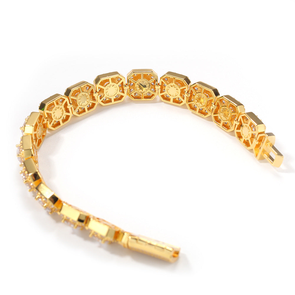 Hip-hop micro-inlaid zircon 12.5mm rock candy bracelet - MERGE.DAY.1.FREESTYLE