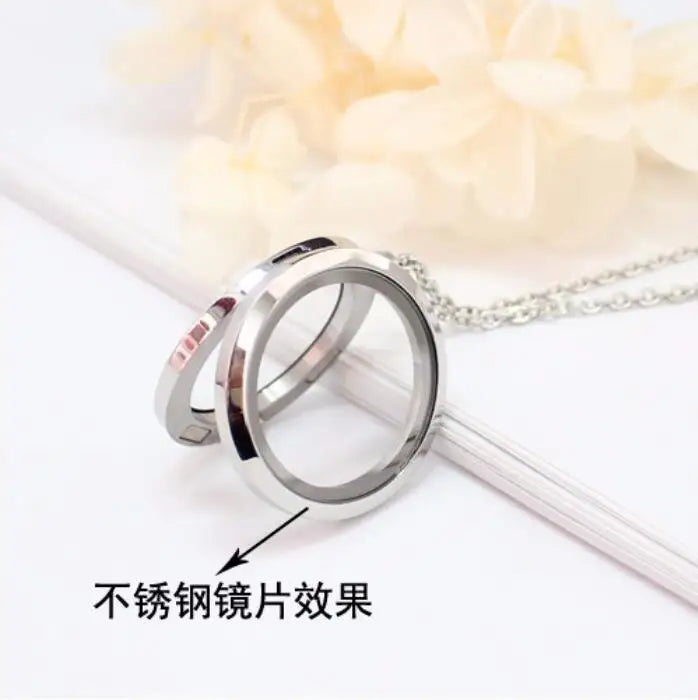 dandelion necklace Stainless steel Locket - MERGE.DAY.1.FREESTYLE