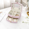 Double-layer portable makeup jewelry box with mirror - MERGE.DAY.1.FREESTYLE