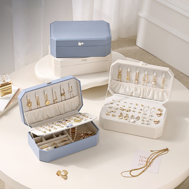 PU leather multi-layer large capacity jewelry box - MERGE.DAY.1.FREESTYLE
