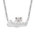 kitty name necklace 14 karat gold name plates - MERGE.DAY.1.FREESTYLE