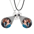 matching couples necklaces for Projection Photo Heart Magnetic Necklace - MERGE.DAY.1.FREESTYLE