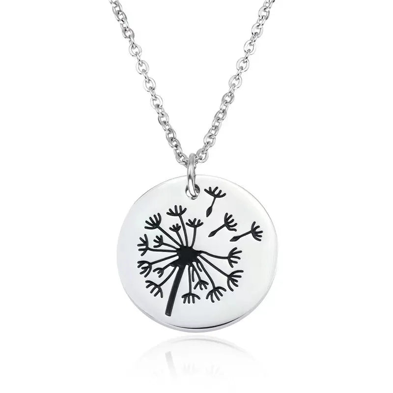 dandelion necklace 2 Pcs/Set Dandelion And Seeds Mother Daughter Necklaces - MERGE.DAY.1.FREESTYLE