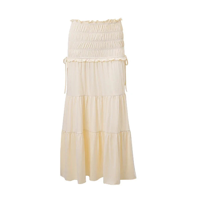 2 Piece Set Women Vacation Ruffle Beach Holiday Outfits - MERGE.DAY.1.FREESTYLE