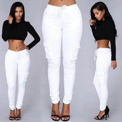 Elegant Elastic Women Pants Oversize Drawstring Long Pencil Pants - MERGE.DAY.1.FREESTYLE